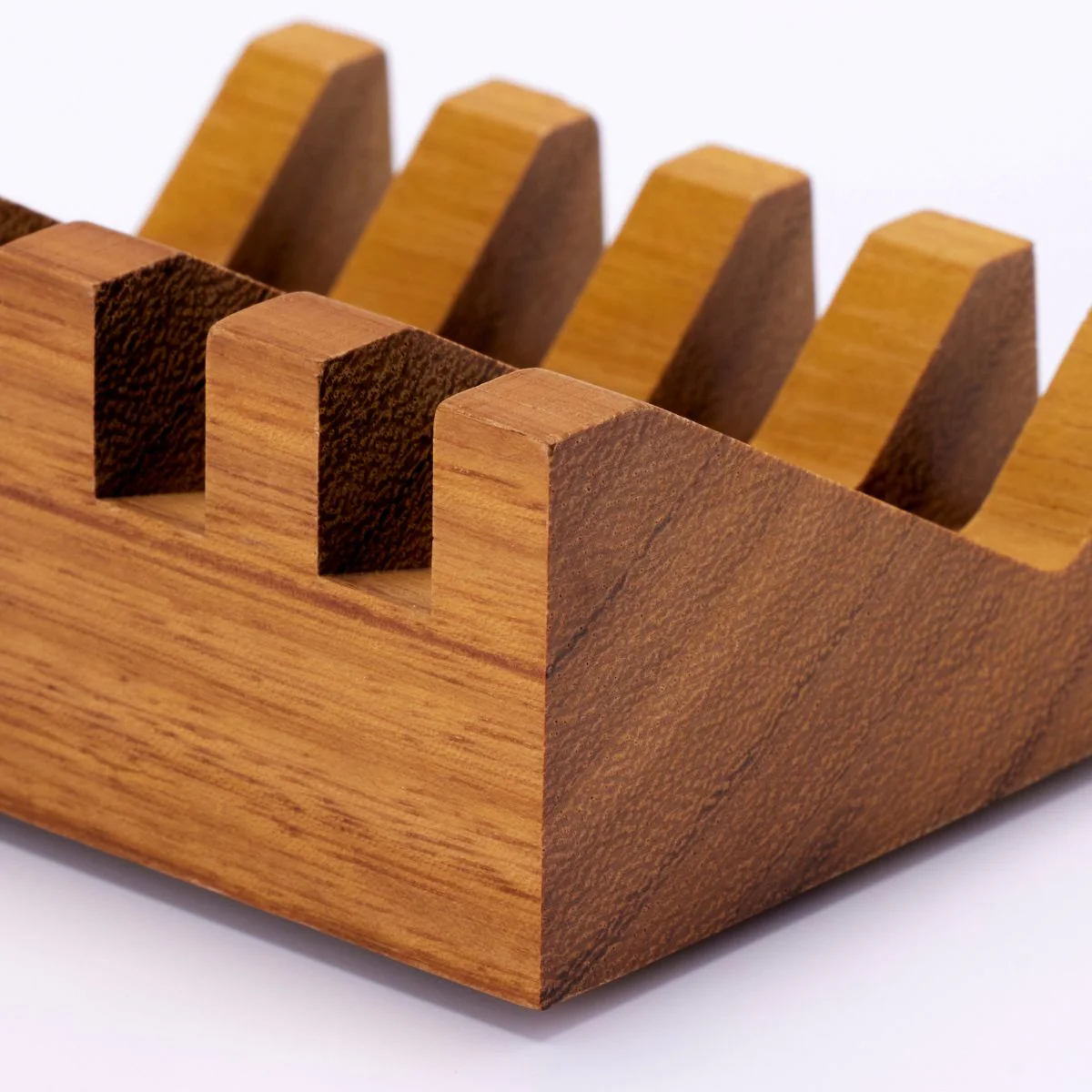 Diagonal Teak Soap Dish - Image 3